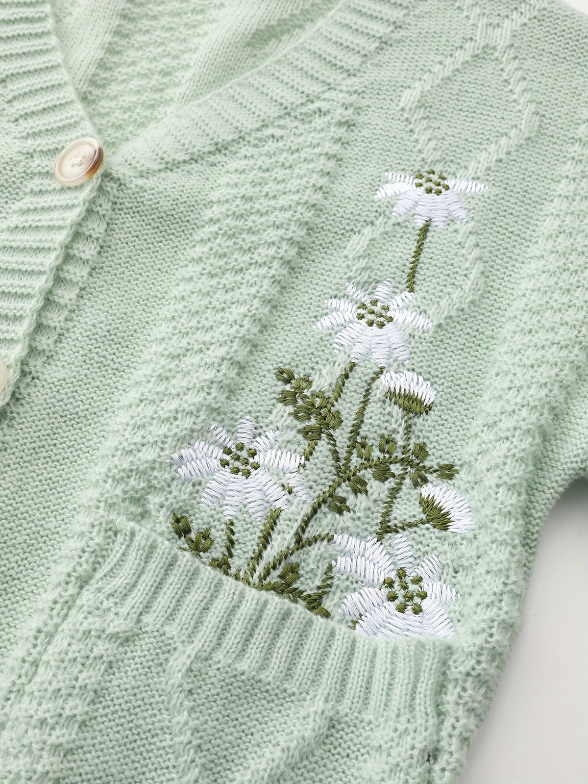 Edie-Grace Floral Embroidered Cardigan