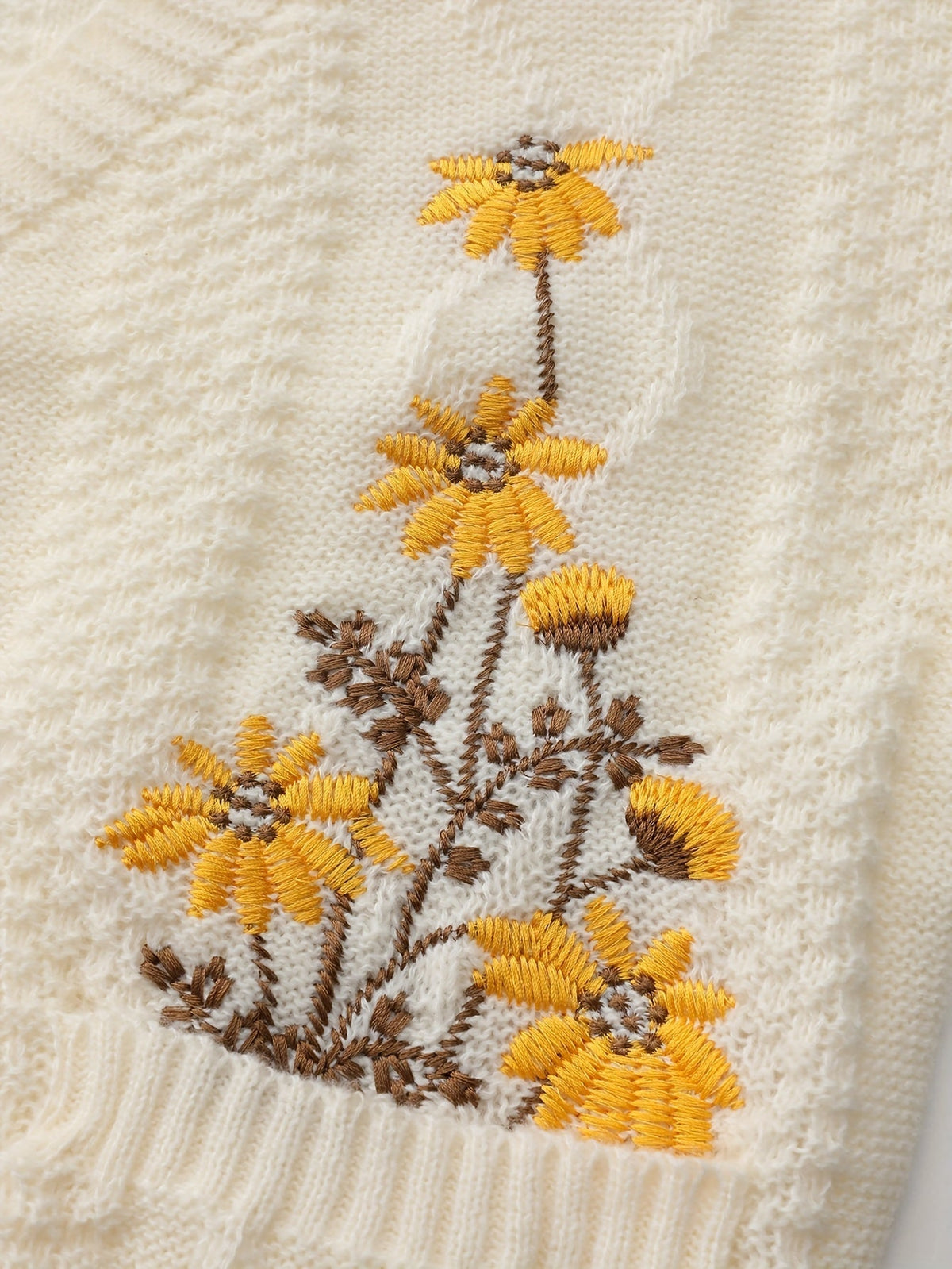 Edie-Grace Floral Embroidered Cardigan