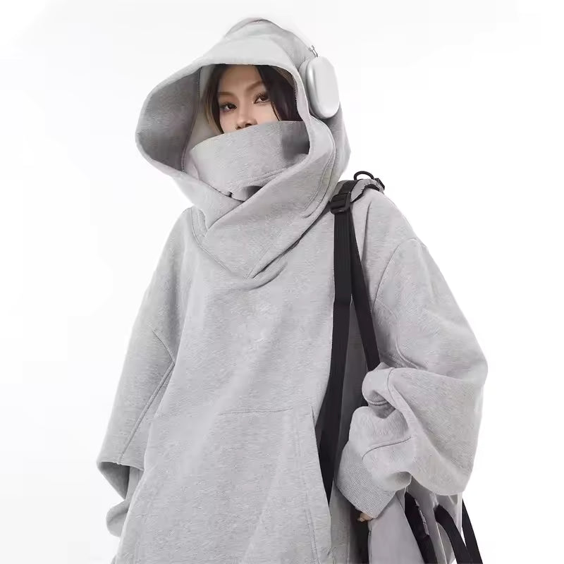 Noor-Rae Fleece-Lined High Neck Hoodie