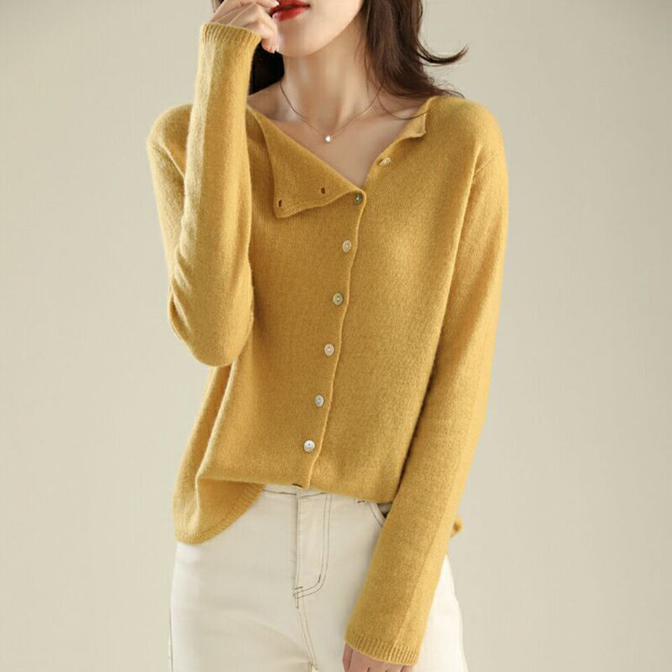 Coralie Boat Neck Button Cardigan