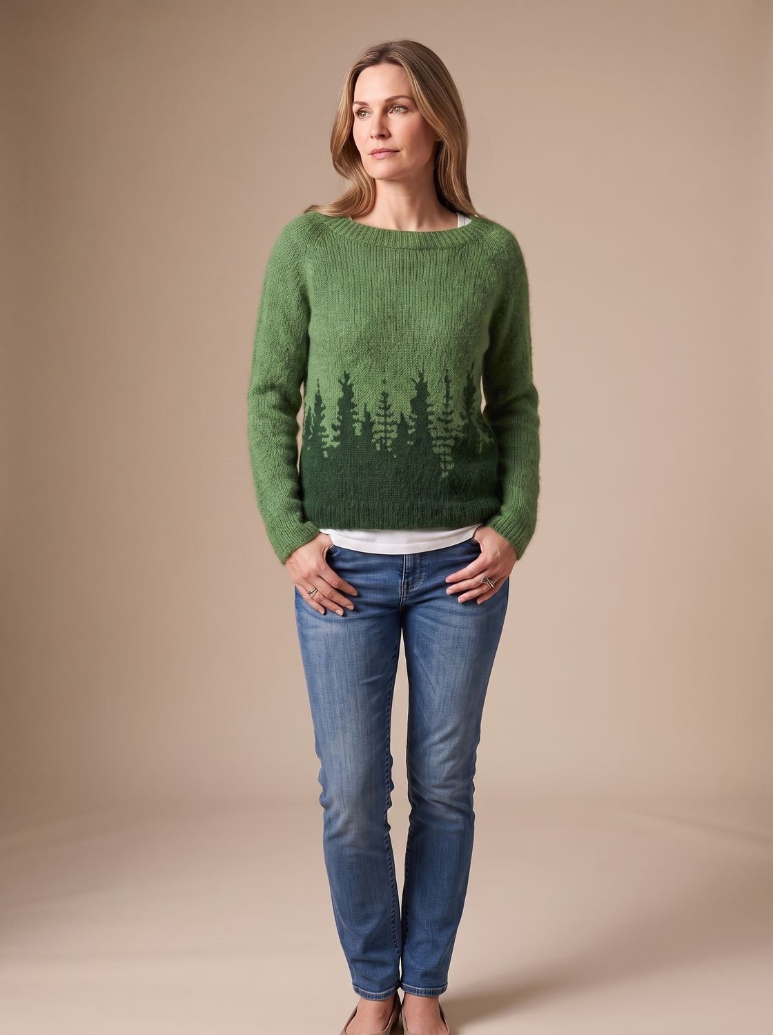 Edie Nordic Yoke Knit Sweater