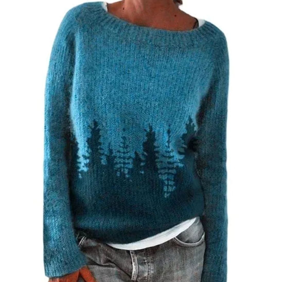 Edie Nordic Yoke Knit Sweater