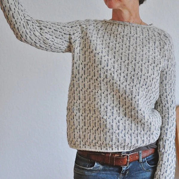 Ambrose-Jane Speckled Knit Sweater