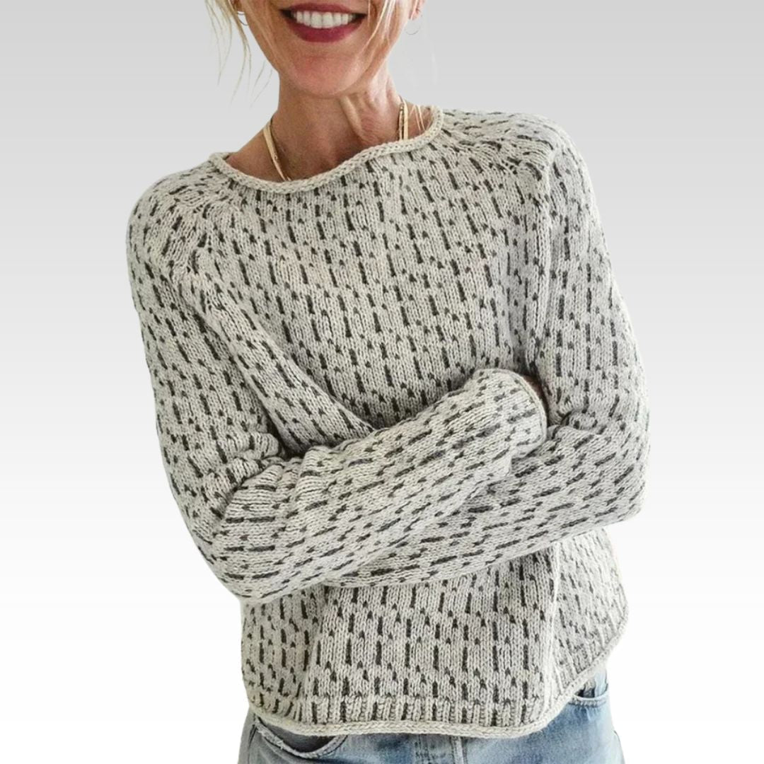 Ambrose-Jane Speckled Knit Sweater