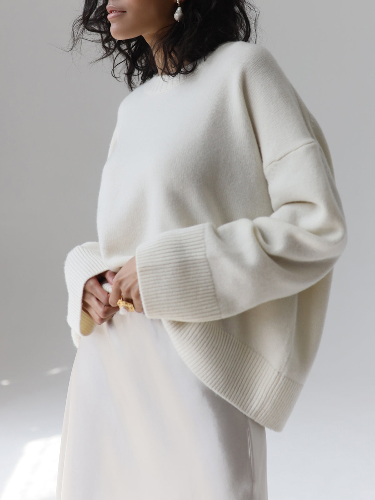 Hollis-Rose Oversized Ribbed Sweater