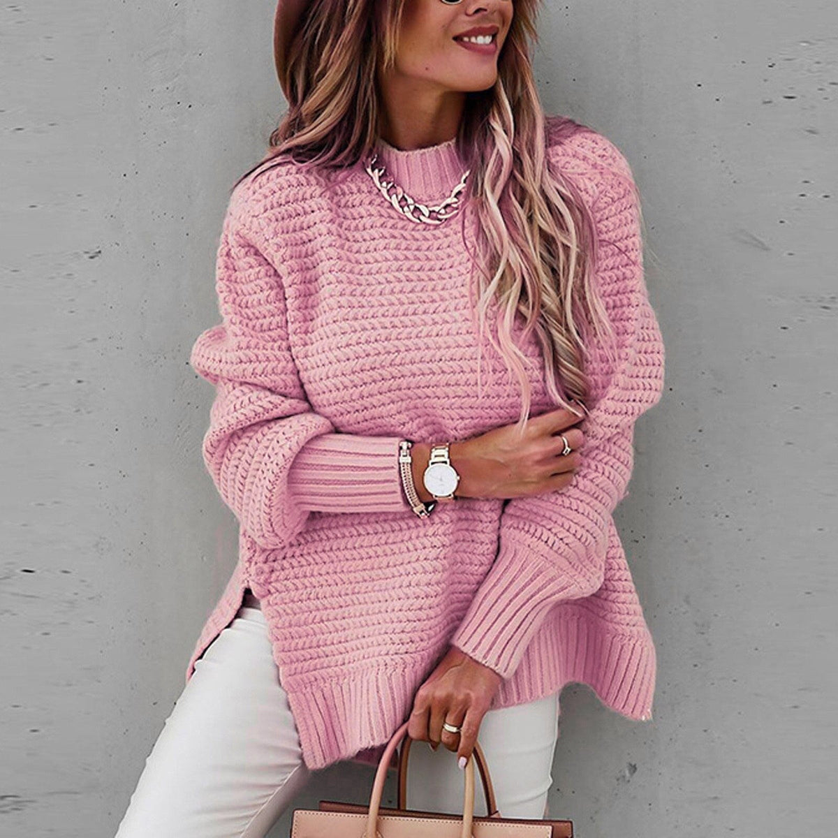 Ailsa-Mae Chunky Mock Neck Sweater