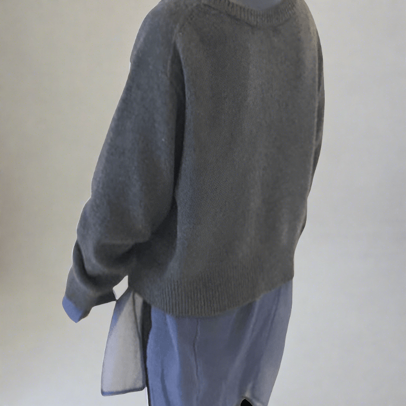 Enid Diagonal Button Oversized Cardigan