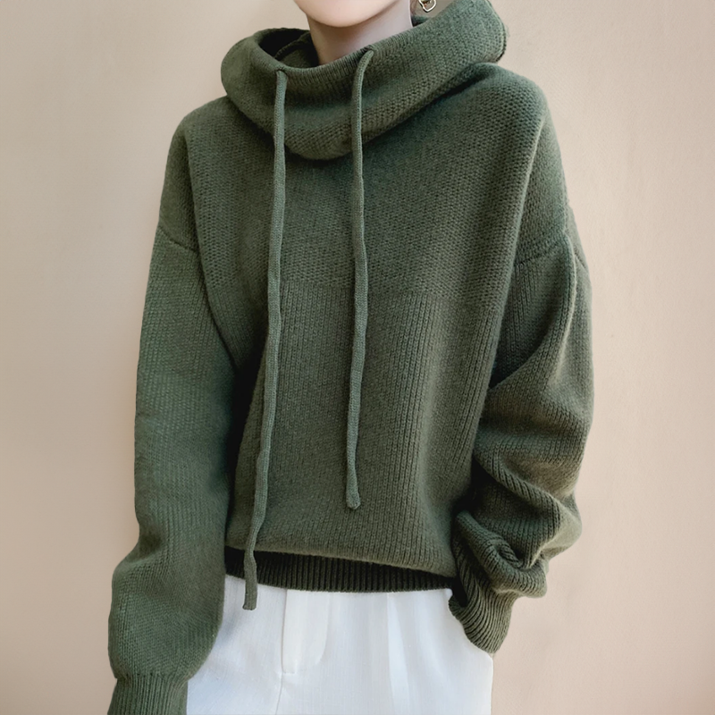 Hester-Faye Oversized Hooded Knit Sweater