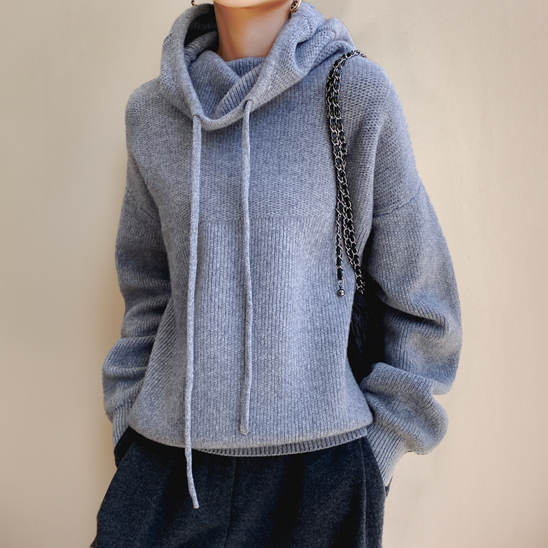 Hester-Faye Oversized Hooded Knit Sweater