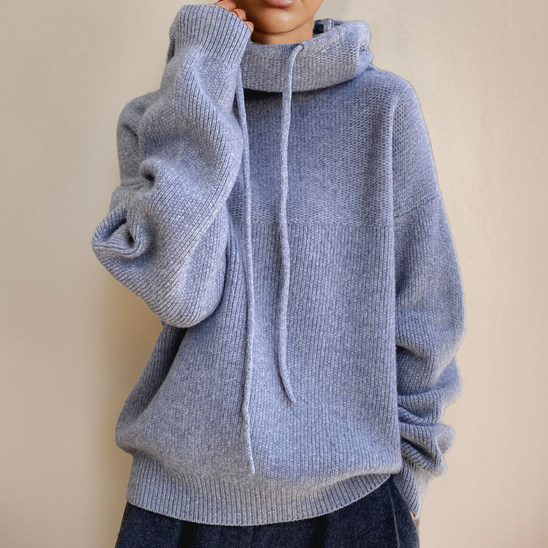 Hester-Faye Oversized Hooded Knit Sweater