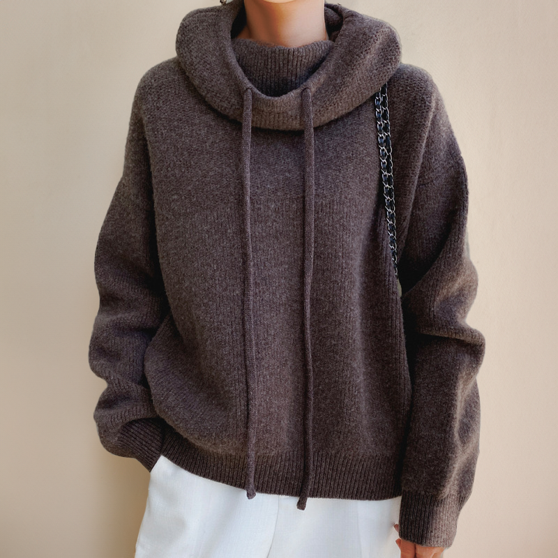 Hester-Faye Oversized Hooded Knit Sweater