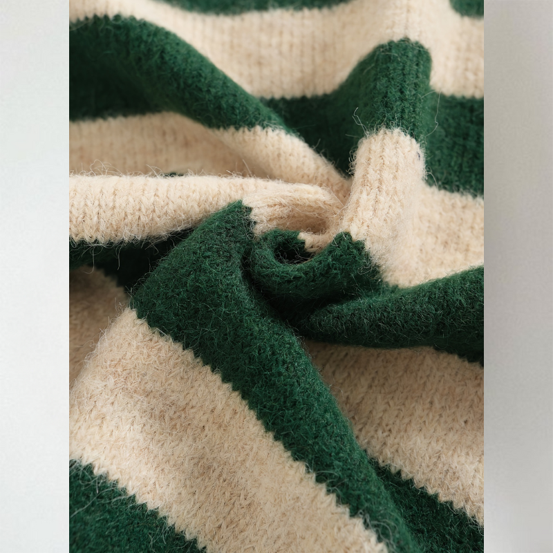 Ariella Striped Button Cardigan