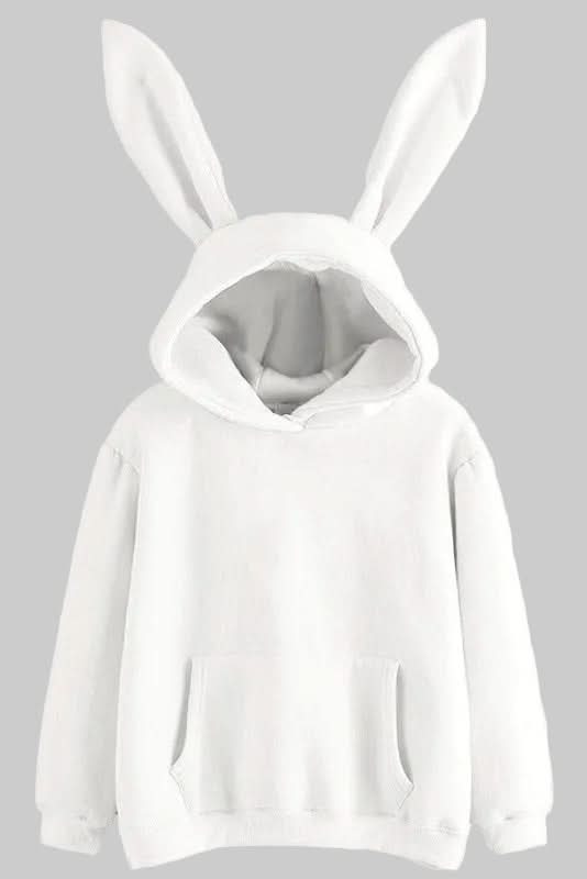 Estelle-Anne Bunny Ear Fleece Hoodie