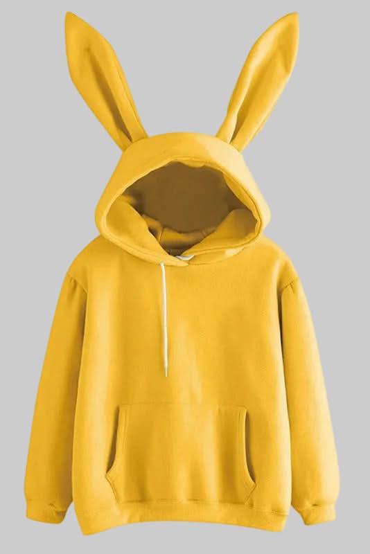 Estelle-Anne Bunny Ear Fleece Hoodie