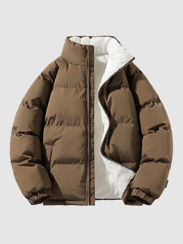 Patrick | Men's Winter Sherpa Lined Puffer Jacket Quilted