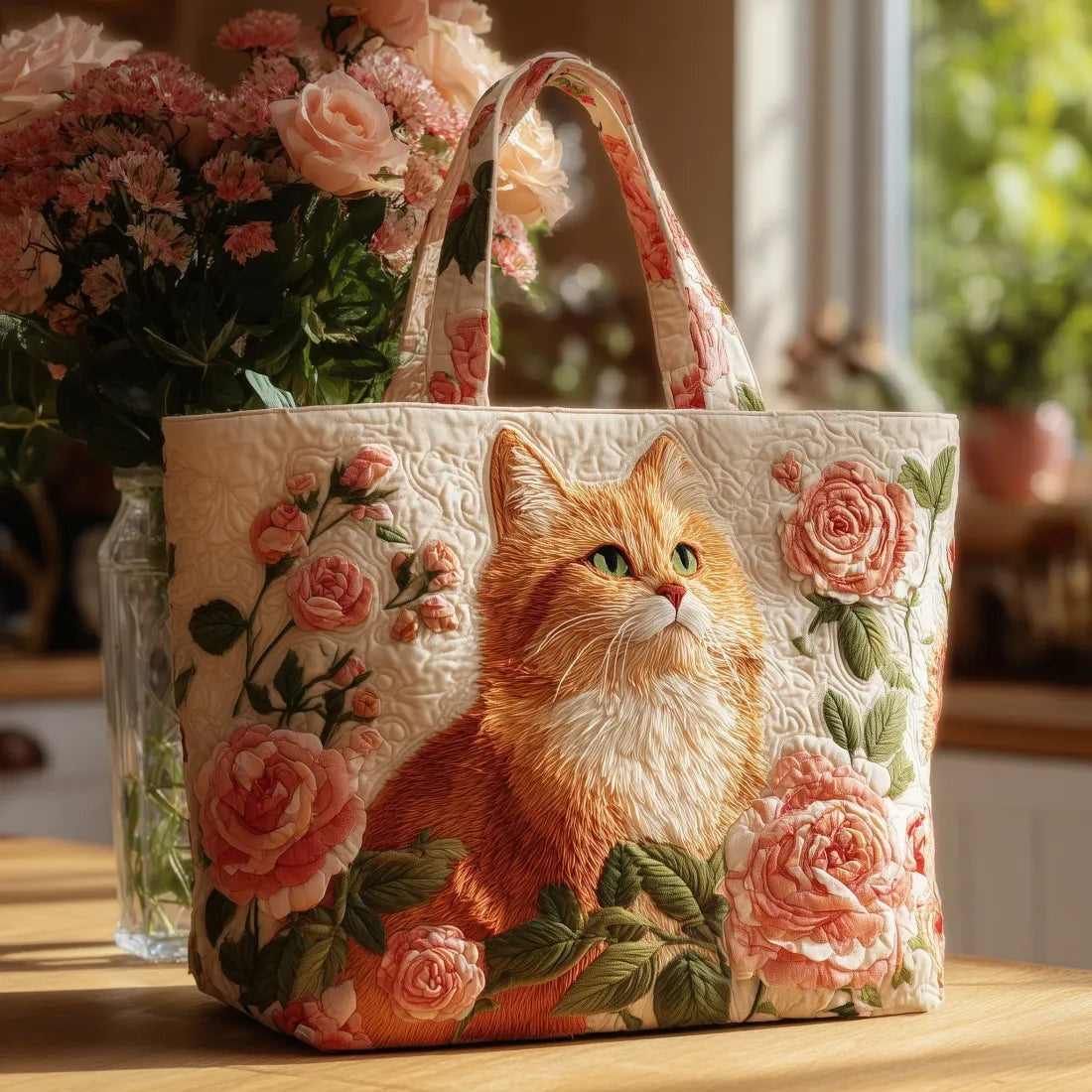 Willow | Women's Quilted Tote Bag Handmade Unique Print