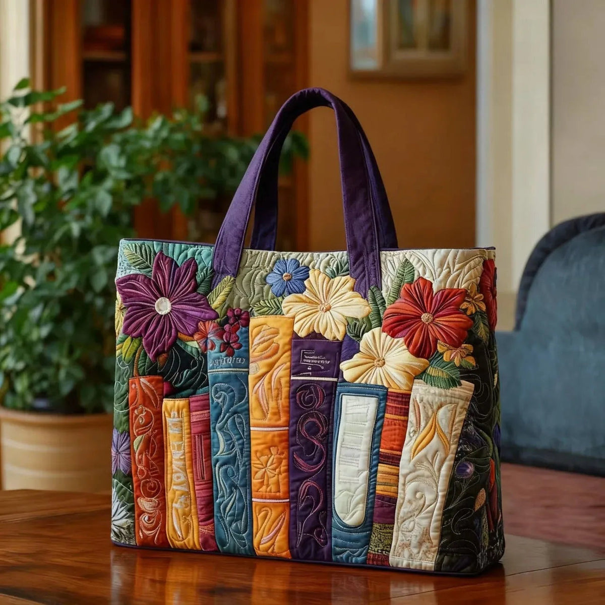 Willow | Women's Quilted Tote Bag Handmade Unique Print