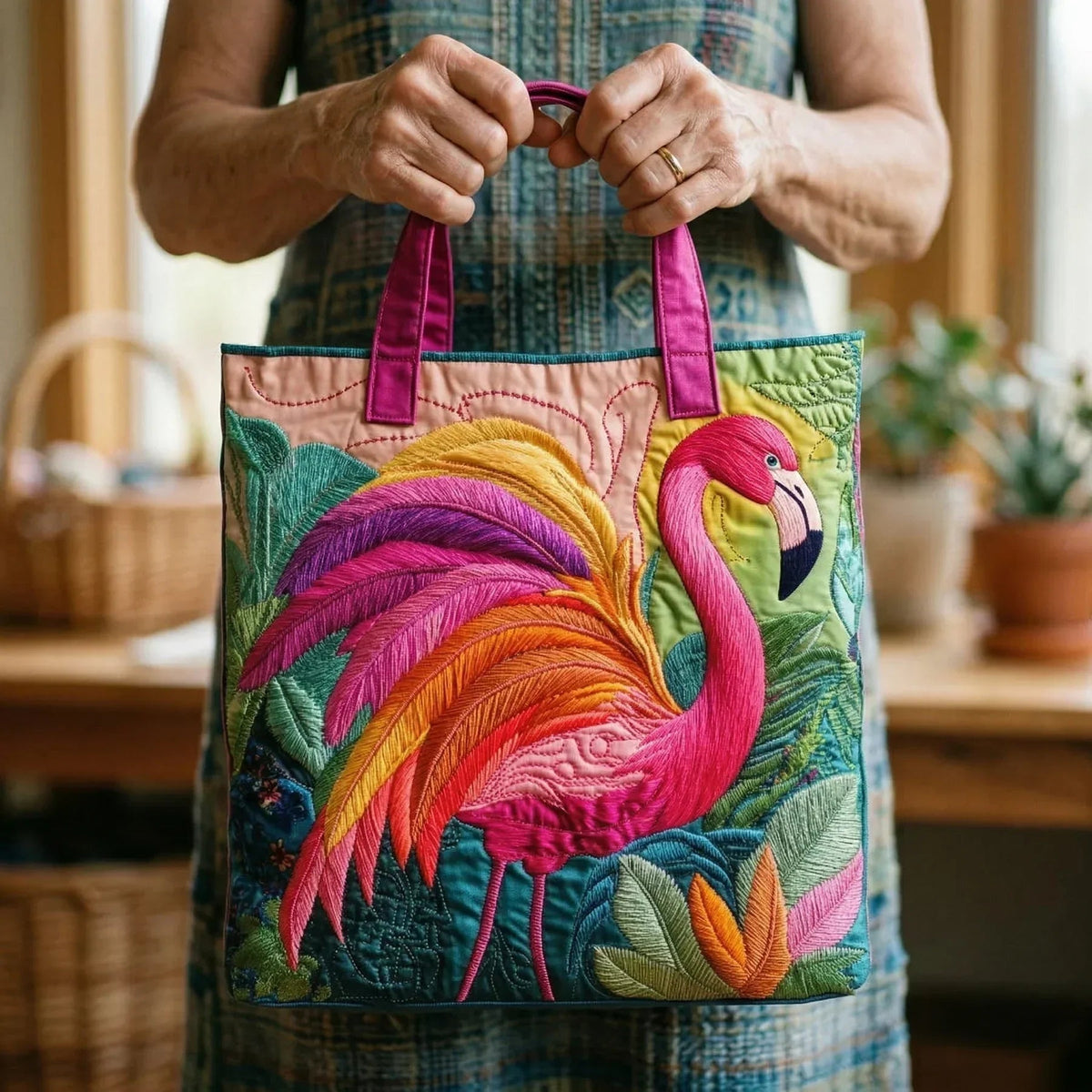 Willow | Women's Quilted Tote Bag Handmade Unique Print