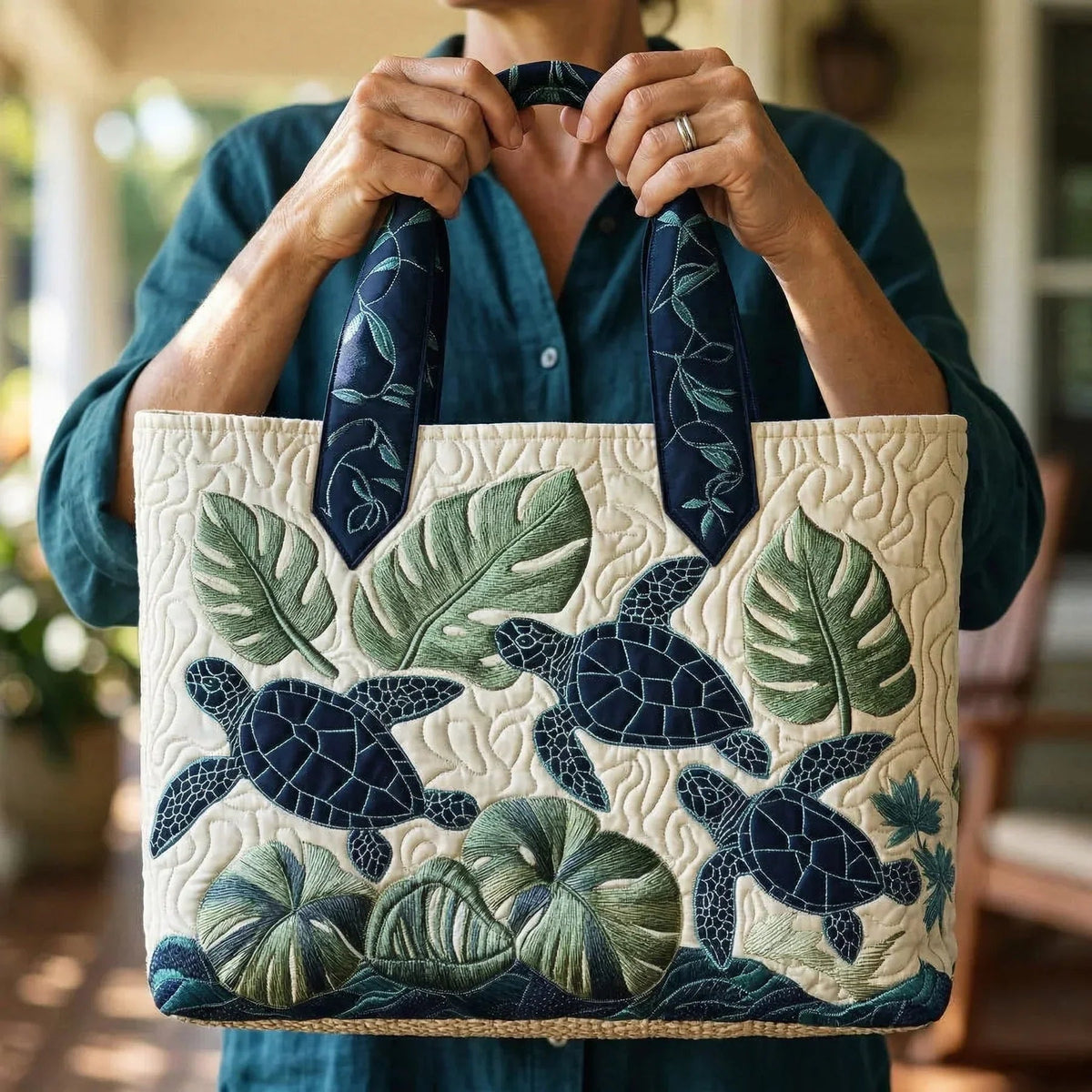 Willow | Women's Quilted Tote Bag Handmade Unique Print