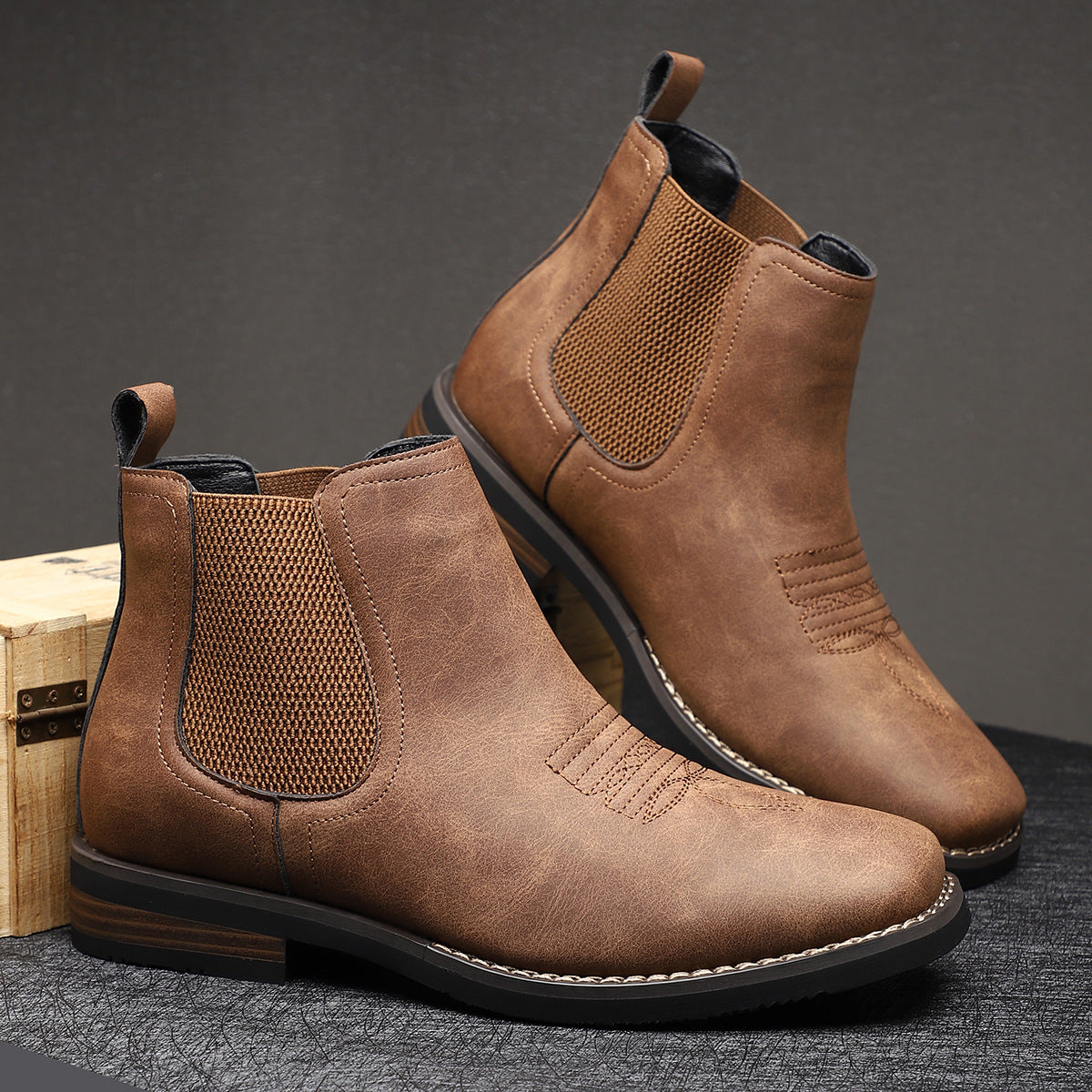 Men’s Western Chelsea Ankle Boots
