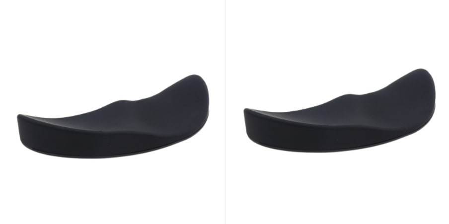 Ergonomic Mouse Wrist Rest Pad with Gliding Base and Contoured Silicone Support for Computer Gaming