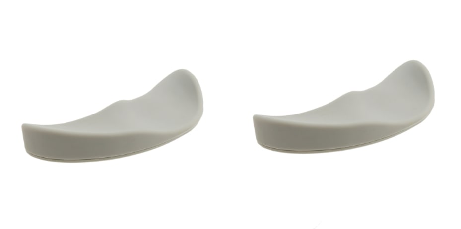 Ergonomic Mouse Wrist Rest Pad with Gliding Base and Contoured Silicone Support for Computer Gaming