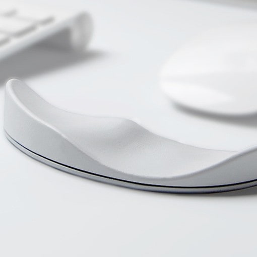 Ergonomic Mouse Wrist Rest Pad with Gliding Base and Contoured Silicone Support for Computer Gaming
