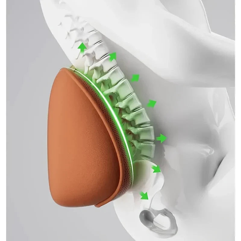 Ergonomic Seat Cushion | Contoured Memory Foam & Leatherette