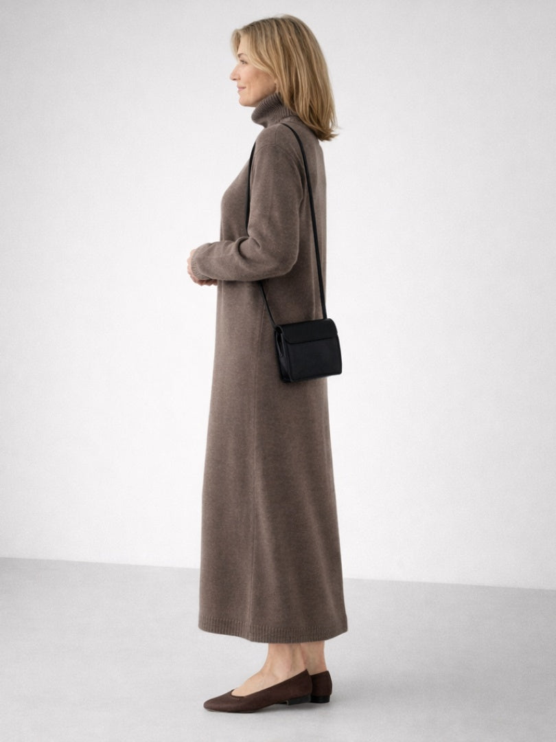 Sydney | Women's Winter Sweater Dress Turtleneck Long Sleeve