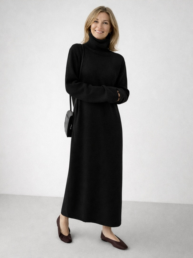 Sydney | Women's Winter Sweater Dress Turtleneck Long Sleeve