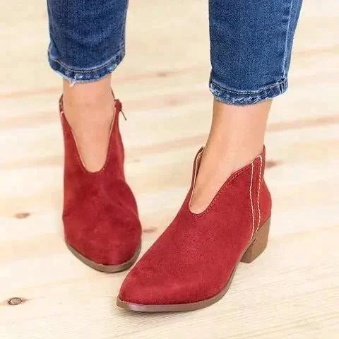 Eveline - Women's Side-Zip Ankle Bootie