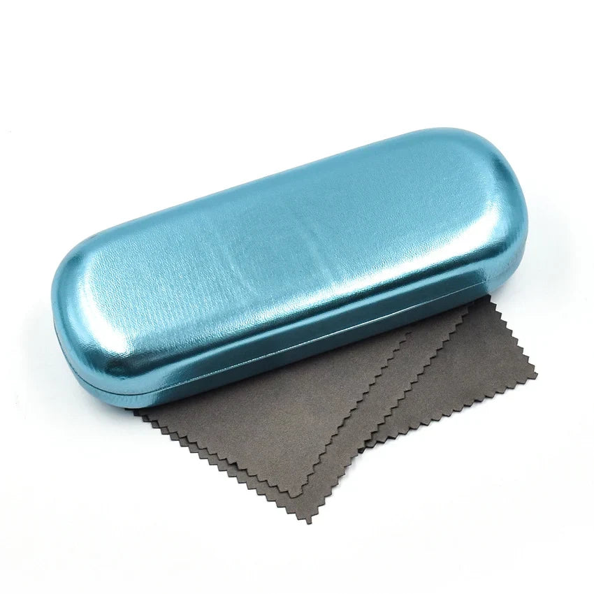 Eyewear Case | Hard-Shell & Lightweight | Includes 2 Cleaning Cloths