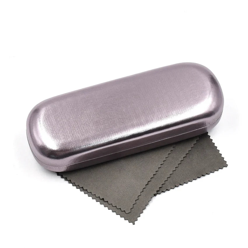 Eyewear Case | Hard-Shell & Lightweight | Includes 2 Cleaning Cloths
