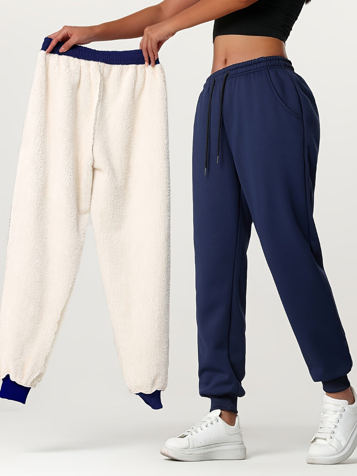 Fiona | Lined Cuffed Warm Winter Sweatpants Joggers