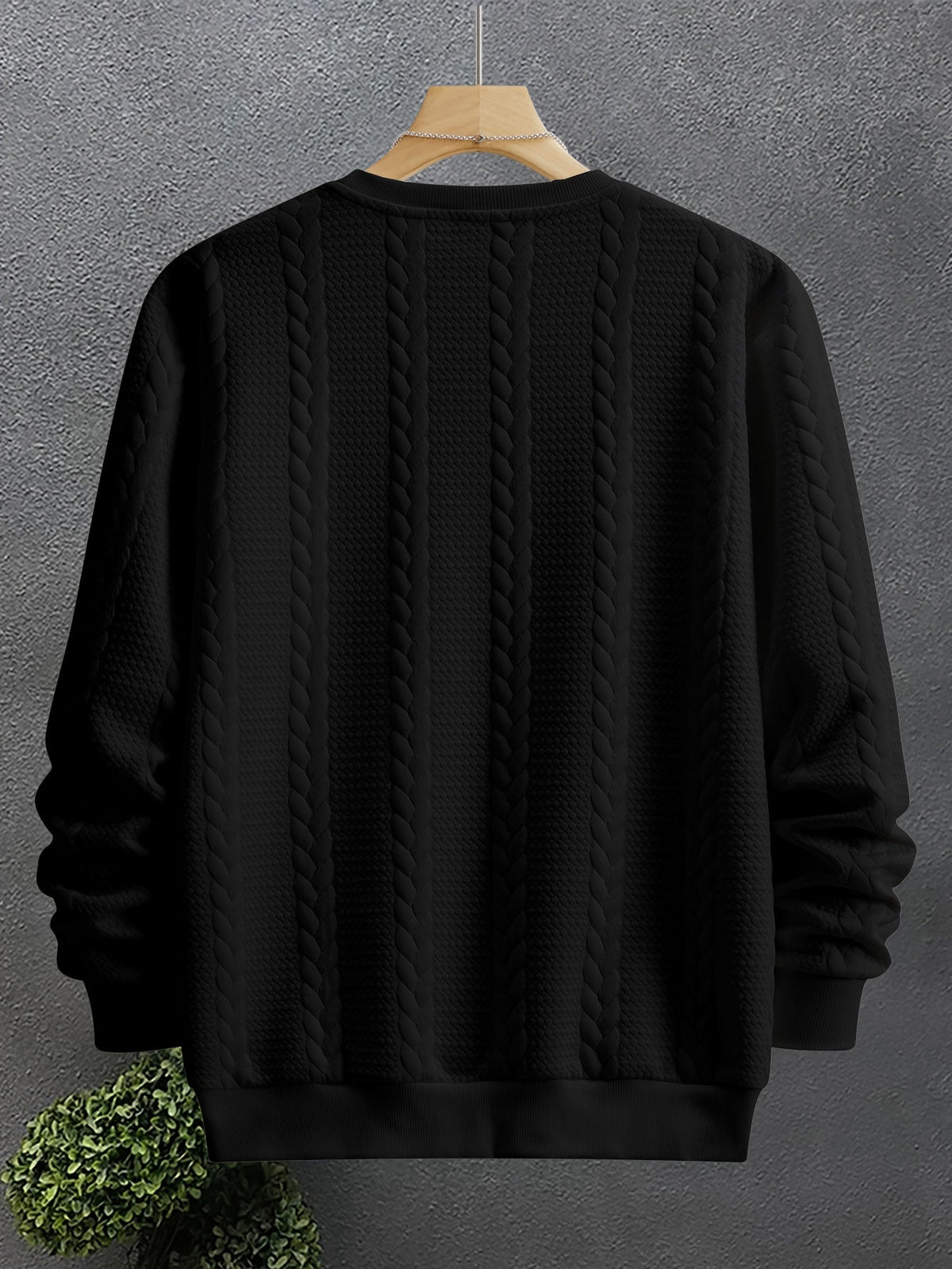 Thatcher | Textured Crew Neck Sweatshirt
