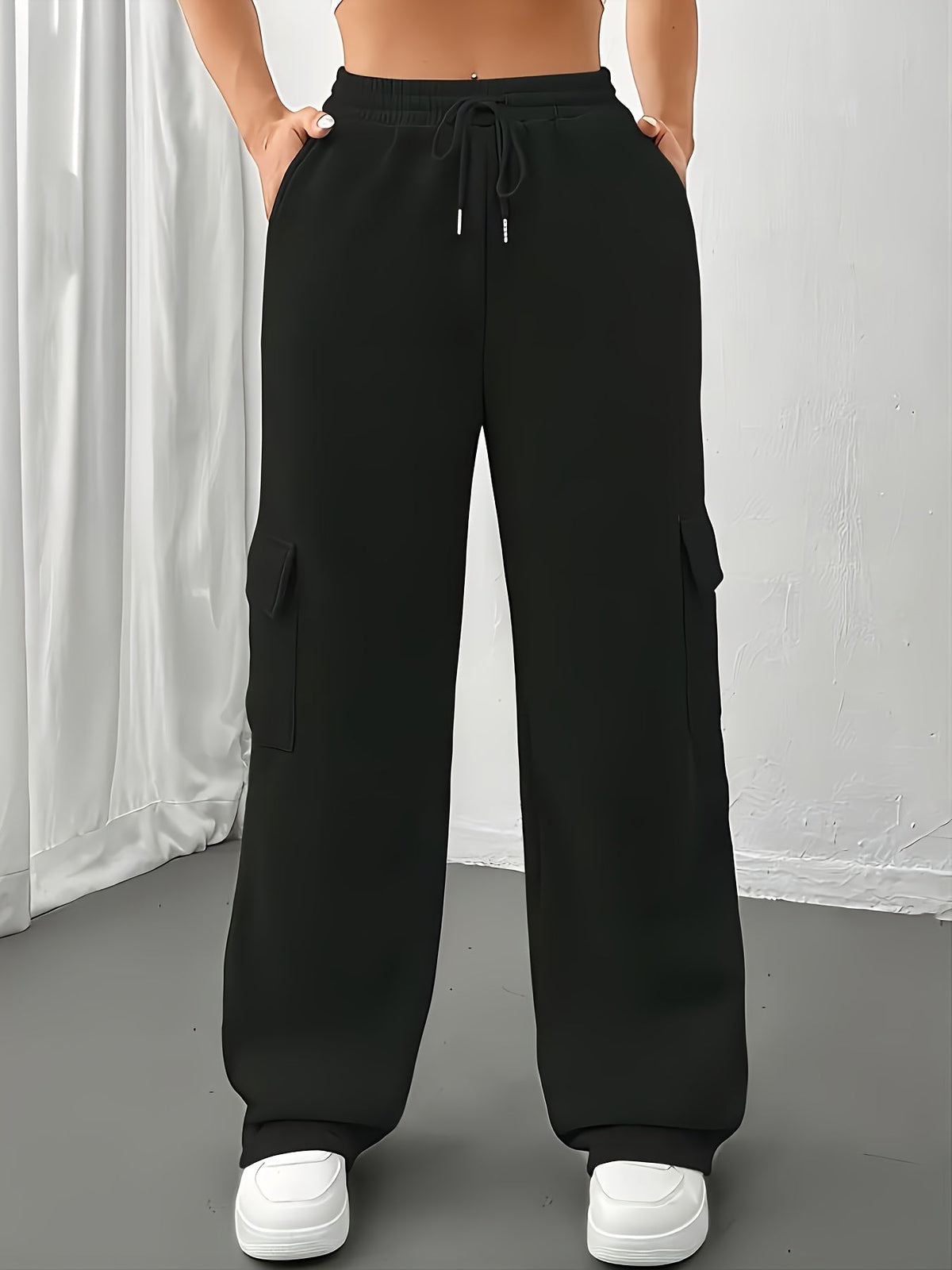 Nina | Cargo Pocket Sweatpants Joggers