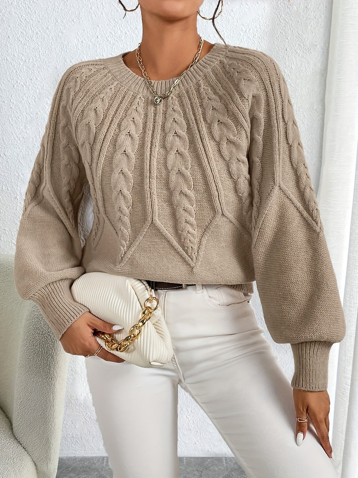 Elsie | Cable Knit Sweater