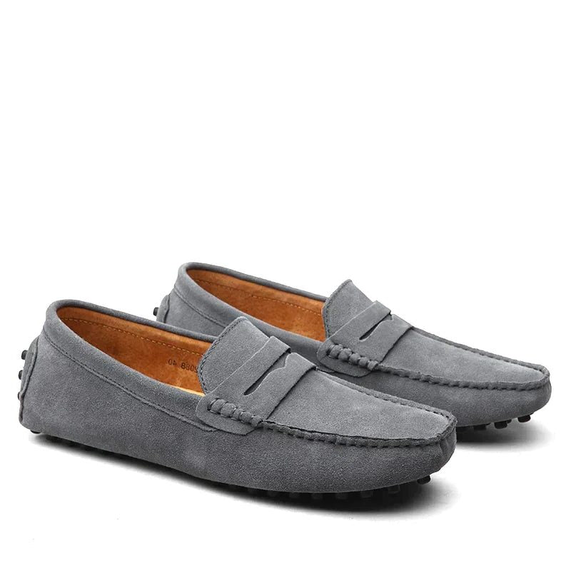 Faux Suede Penny Loafers for Men
