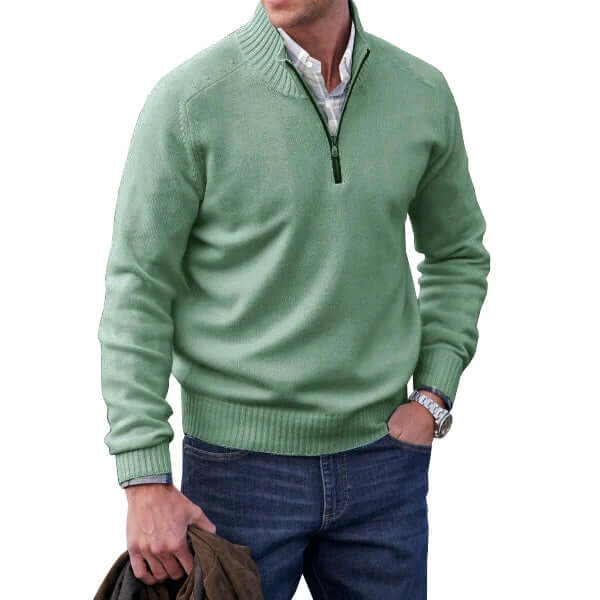 Men’s Modern Soft Knit Zip Pullover