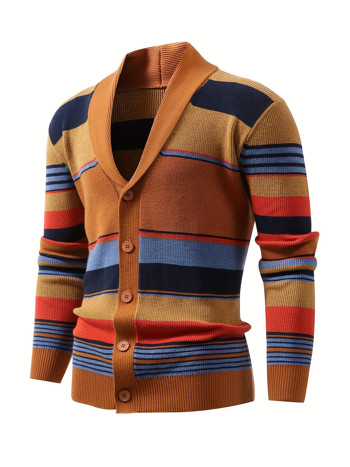 Rensley | Classic Striped Knit Cardigan