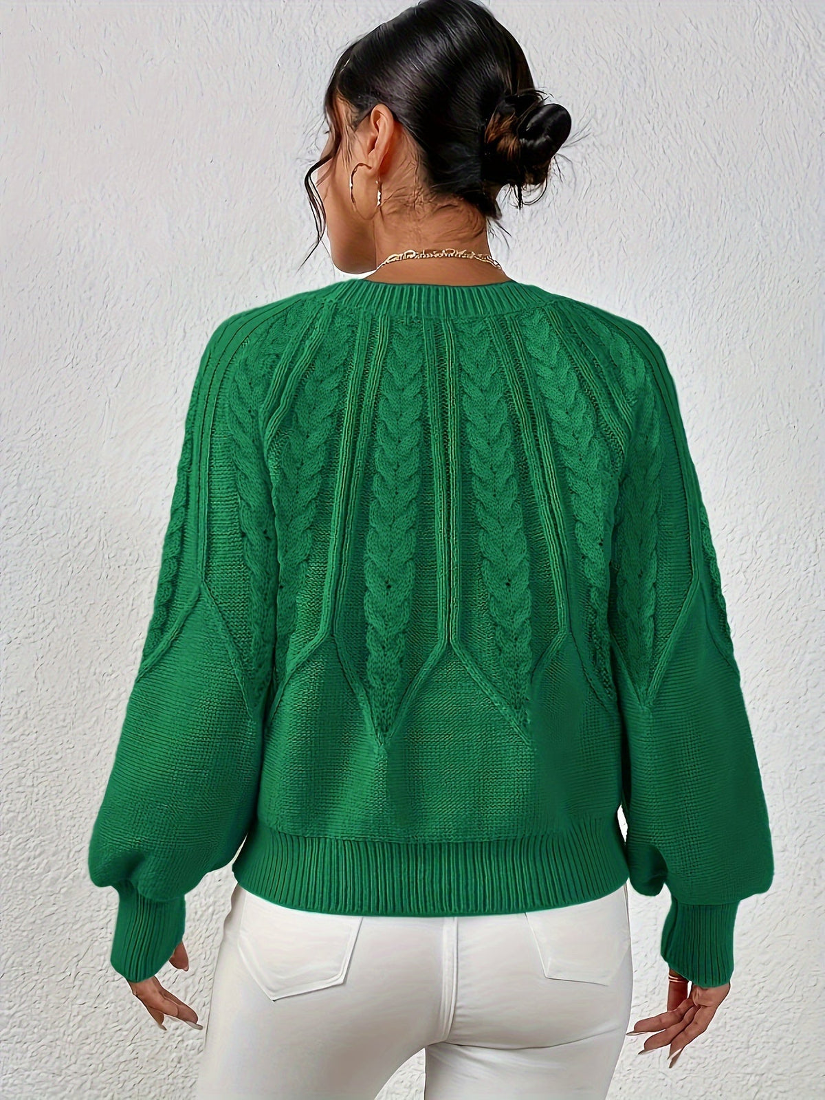 Eleanor | Oversized Cable Knit Sweater