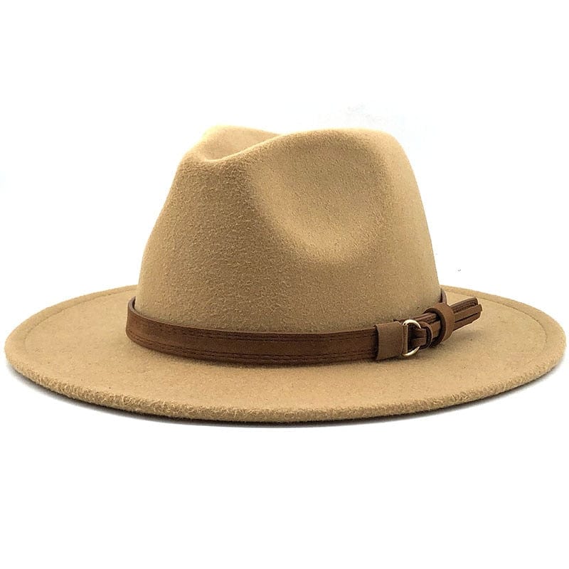 Fedora Hat | Leather Band & Cotton-Wool Blend | Unisex