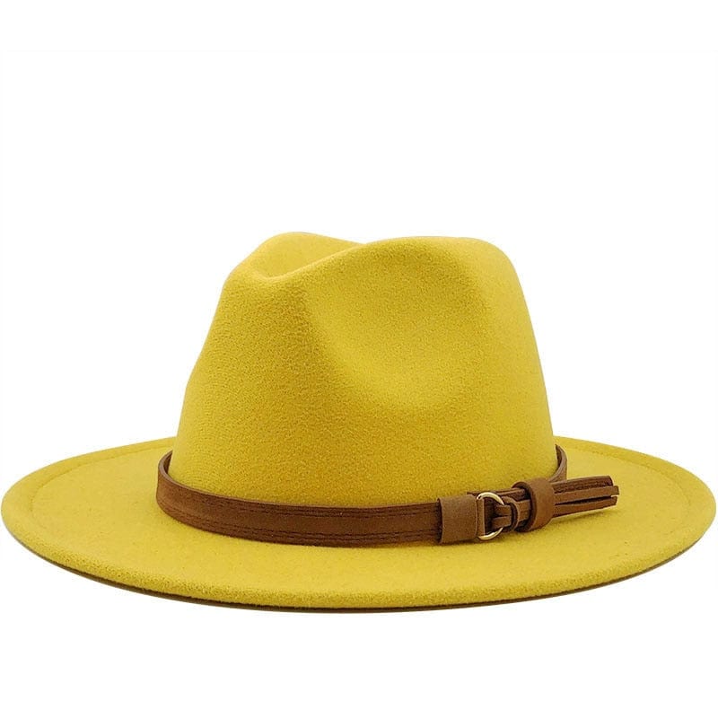 Fedora Hat | Leather Band & Cotton-Wool Blend | Unisex