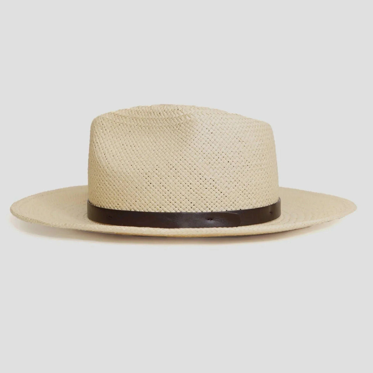 Fedora Hat | Wool Felt Flat Brim & Feathered Braided Band