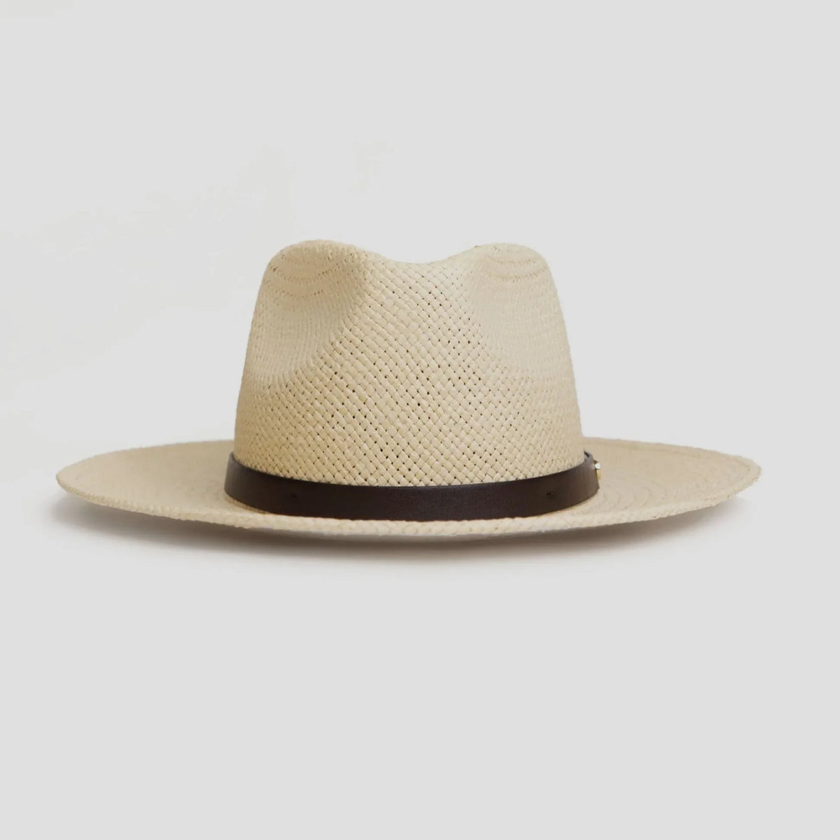 Fedora Hat | Wool Felt Flat Brim & Feathered Braided Band