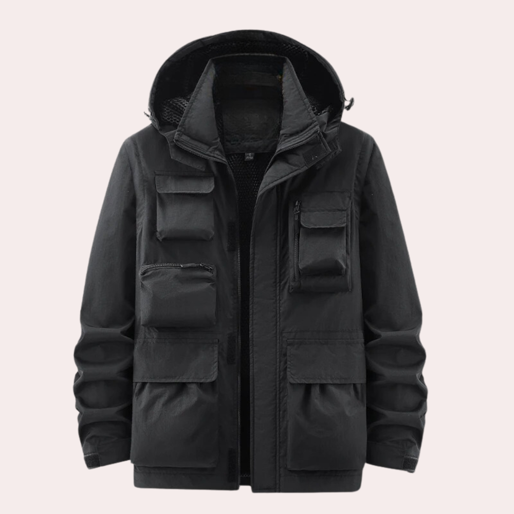 Grant | Men's Water Resistant Parka Jacket Hooded Multi Pocket