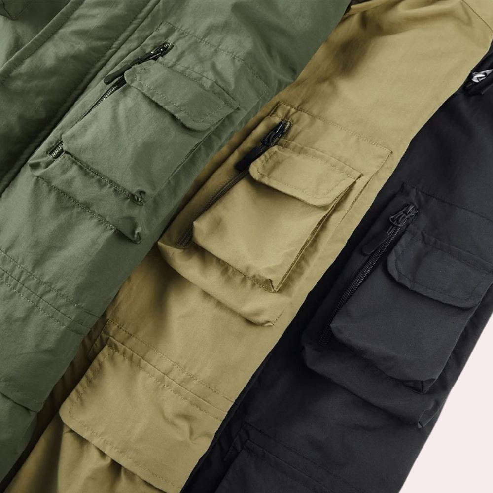 Grant | Men's Water Resistant Parka Jacket Hooded Multi Pocket