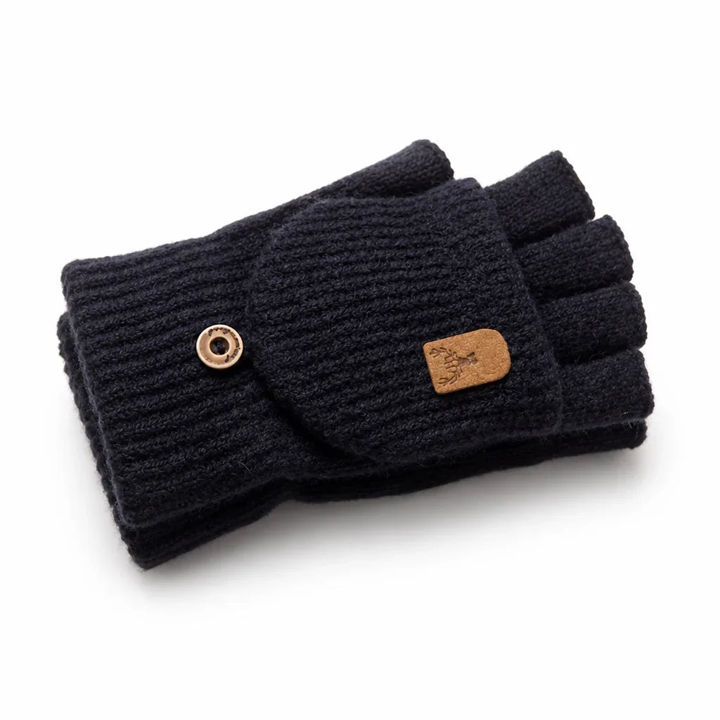 Fingerless Gloves | Soft Knit Acrylic & Elastic Rib Fit | One Size