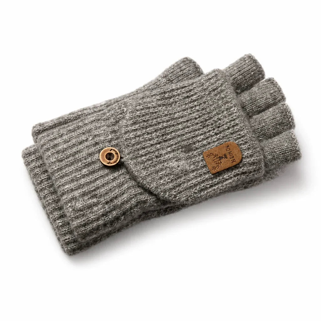 Fingerless Gloves | Soft Knit Acrylic & Elastic Rib Fit | One Size