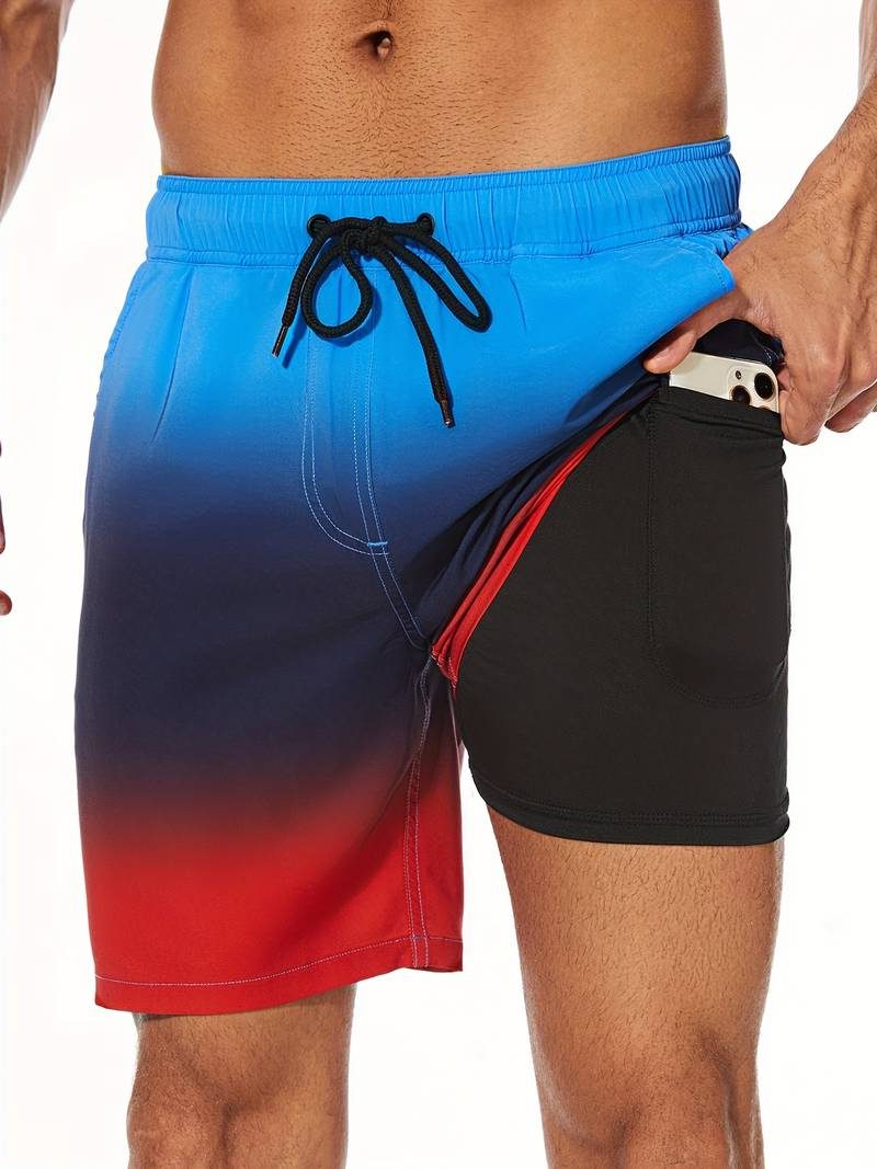 Flamingo Print Swim Shorts for Men